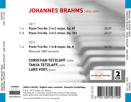 Brahms: the Piano Trios image number null