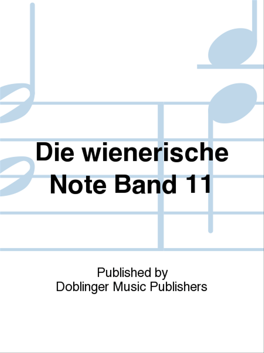 Die wienerische Note Band 11 Piano, Vocal, Guitar scores gallery preview page 1