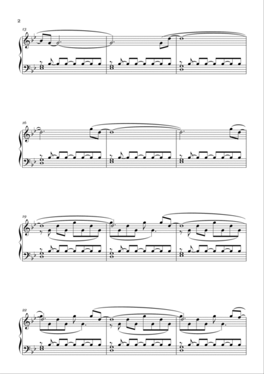 Frater Piano Solo scores gallery preview page 2