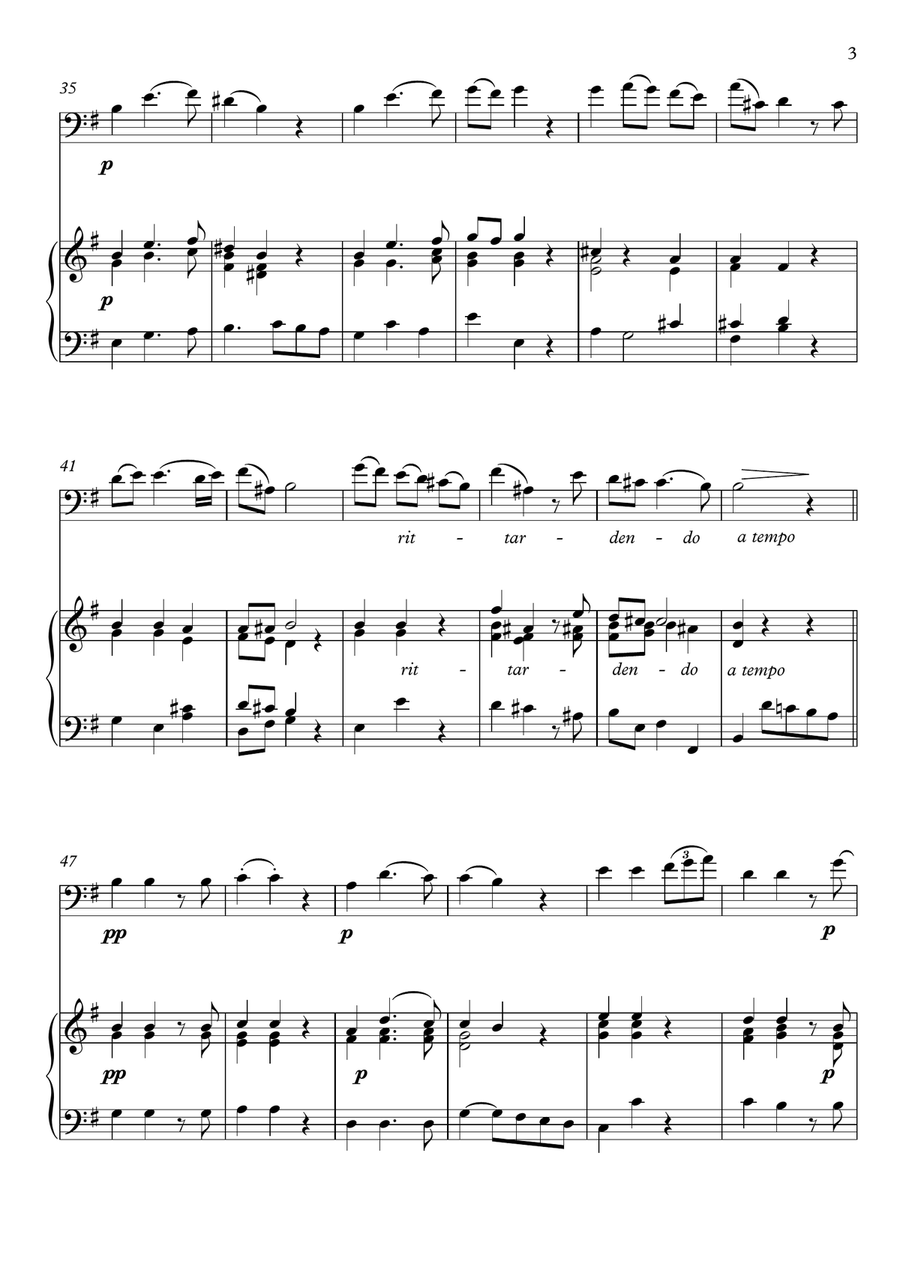 Air de Rinaldo Cello Piano duet Cello Solo scores gallery preview page 3