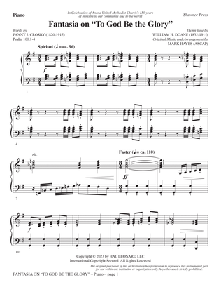 Fantasia On "To God Be The Glory" - Piano