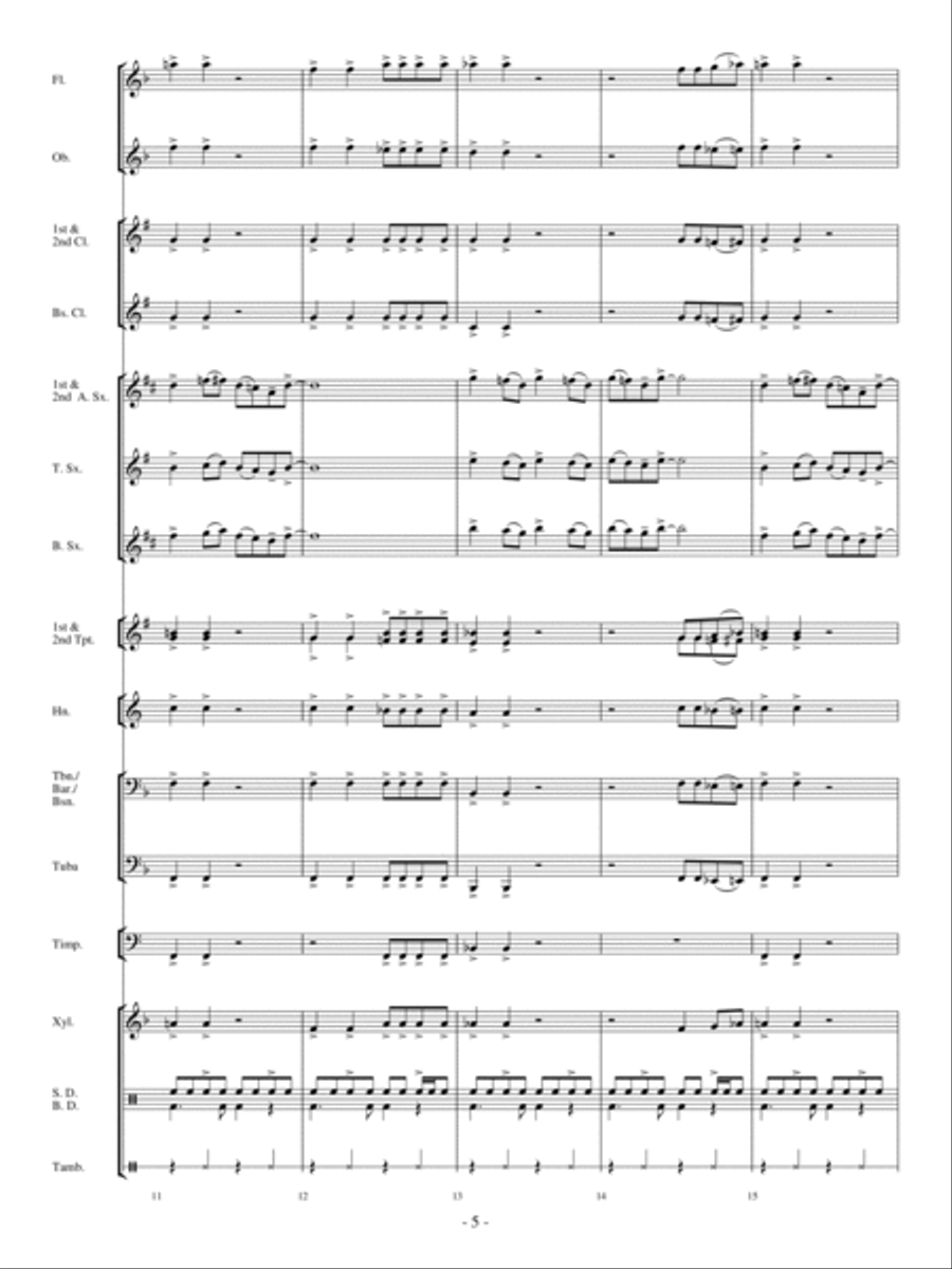 Sax Attack! Concert Band scores gallery preview page 4
