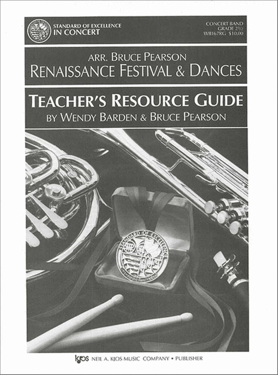 Renaissance Festival & Dances-Resource Guide Concert Band scores gallery preview page 1