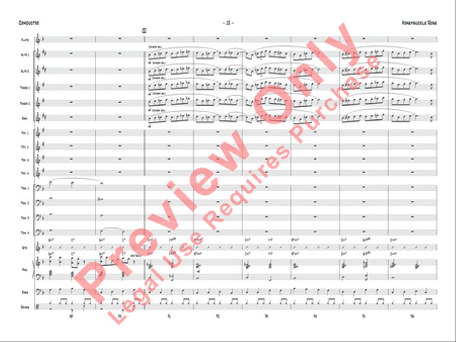 Honeysuckle Rose Jazz Ensemble scores gallery preview page 15