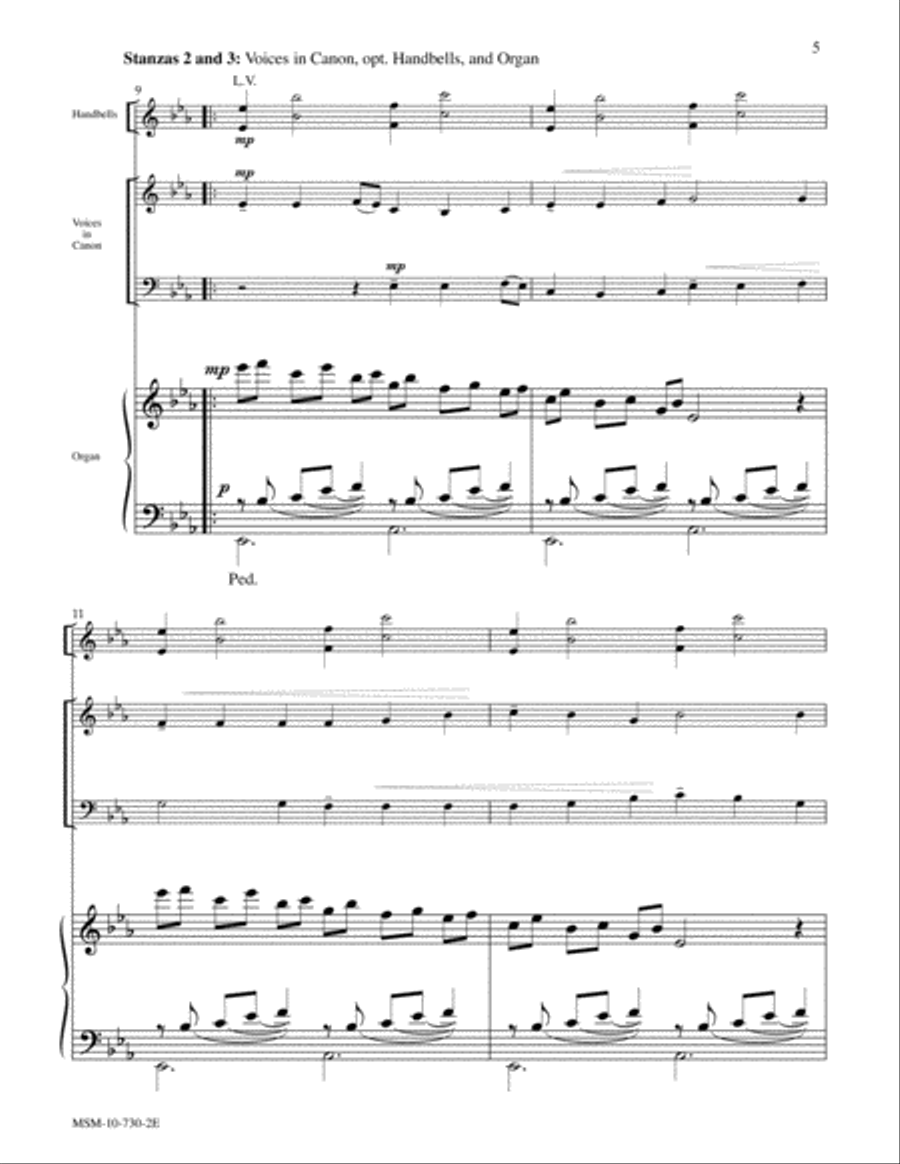 Festive Hymn Settings, Set 7 Organ Accompaniment scores gallery preview page 9