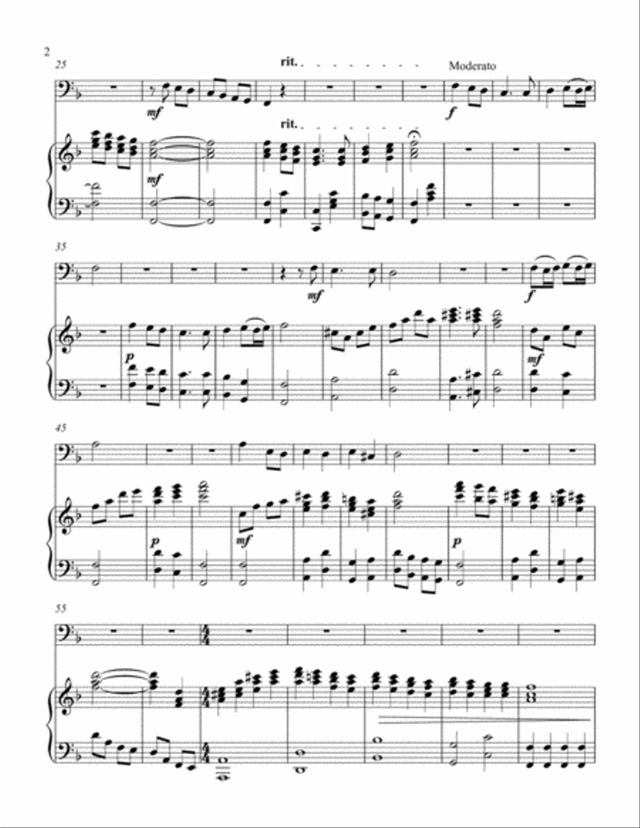 Christmas Joy! (bass C instrument solo) Euphonium scores gallery preview page 3