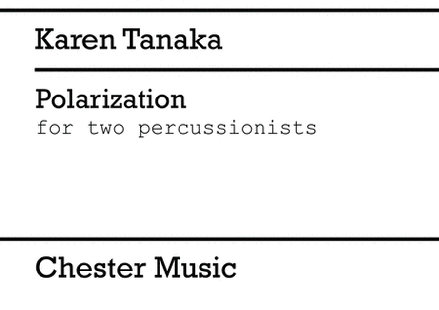 Polarization For 2 Percussionists Players Score