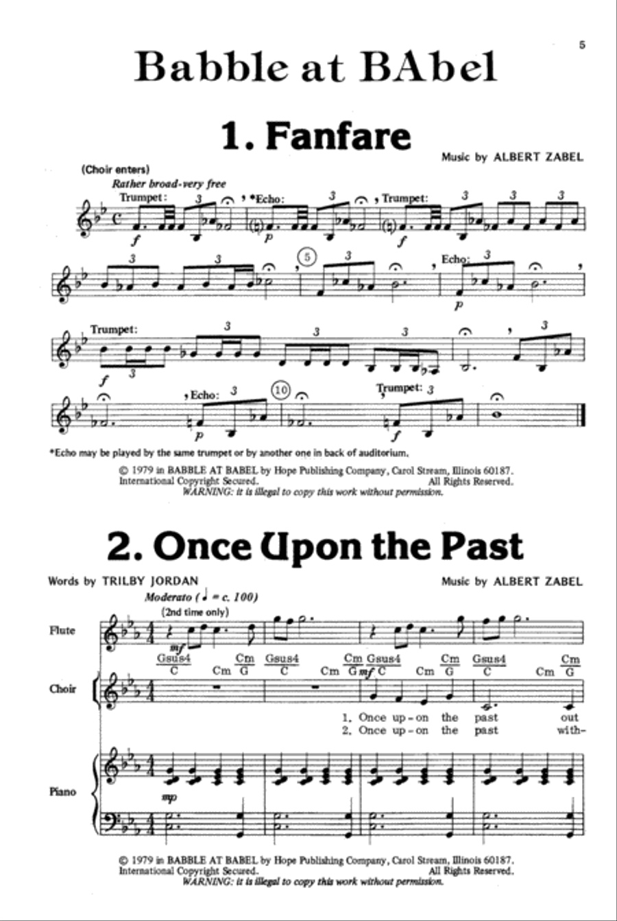Babble at Babel Babble at Babel Unison Choir scores gallery preview page 9
