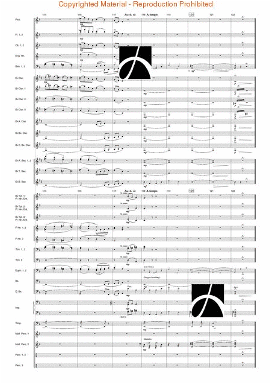 Tanczi Concert Band scores gallery preview page 40