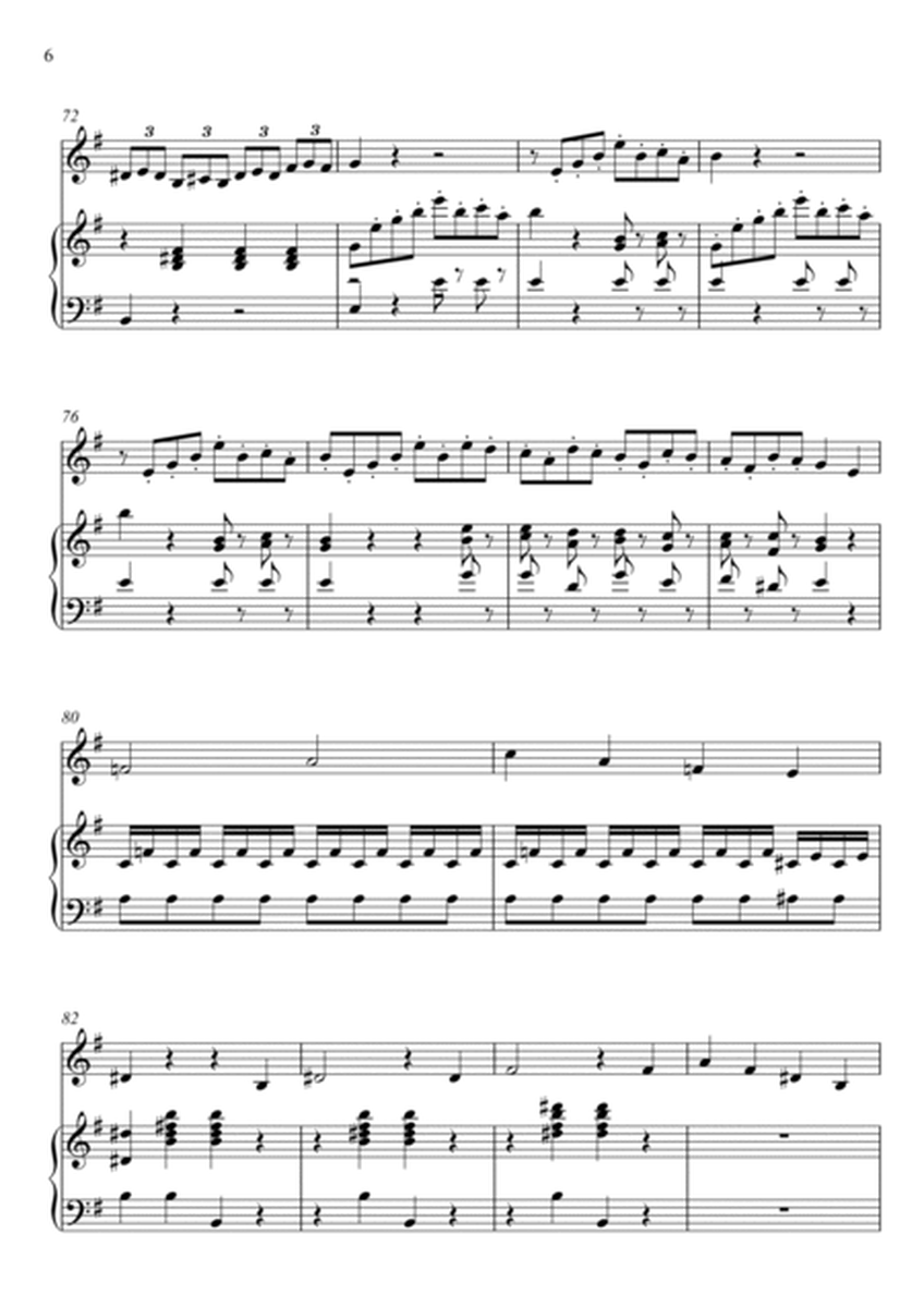 W.A Mozart - Der Hölle Rache kocht in meinem Herzen (Die Zauberflöte) Violin Solo - G Key image number null