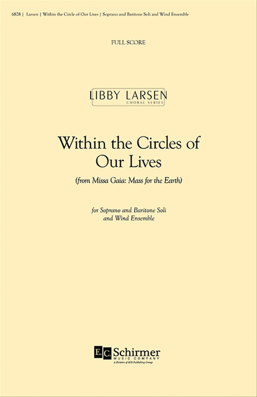 Within the Circles of Our Lives (Full Score) Choir scores gallery preview page 1