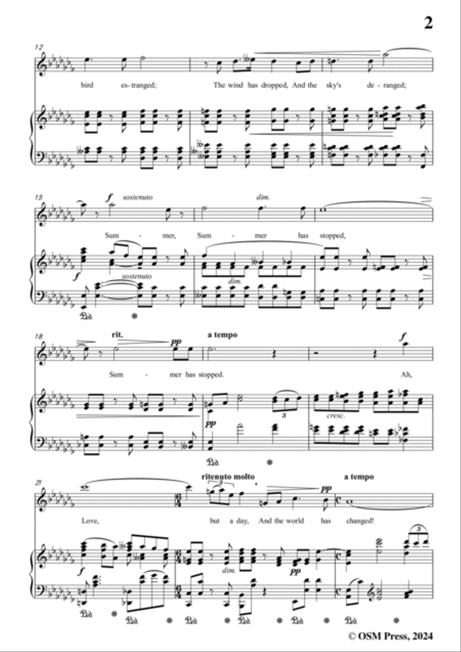 A. M. Beach-Ah,Love,but a Day!,Op.44 No.2,in a flat minor,for Voice and Piano Voice Solo scores gallery preview page 3