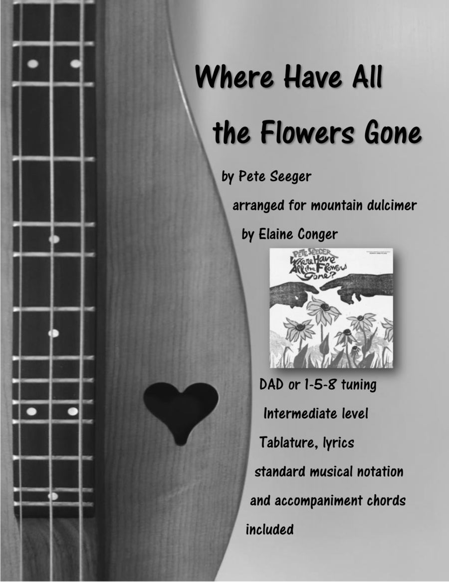 Where Have All The Flowers Gone? Dulcimer scores gallery preview page 1