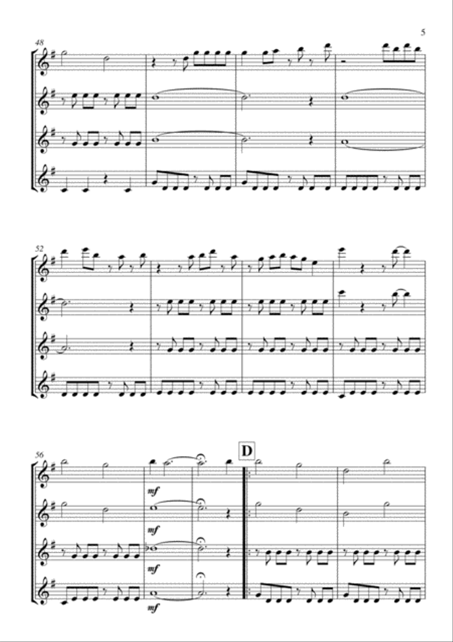 I'm Yours I'm Yours Woodwind Quartet scores gallery preview page 6