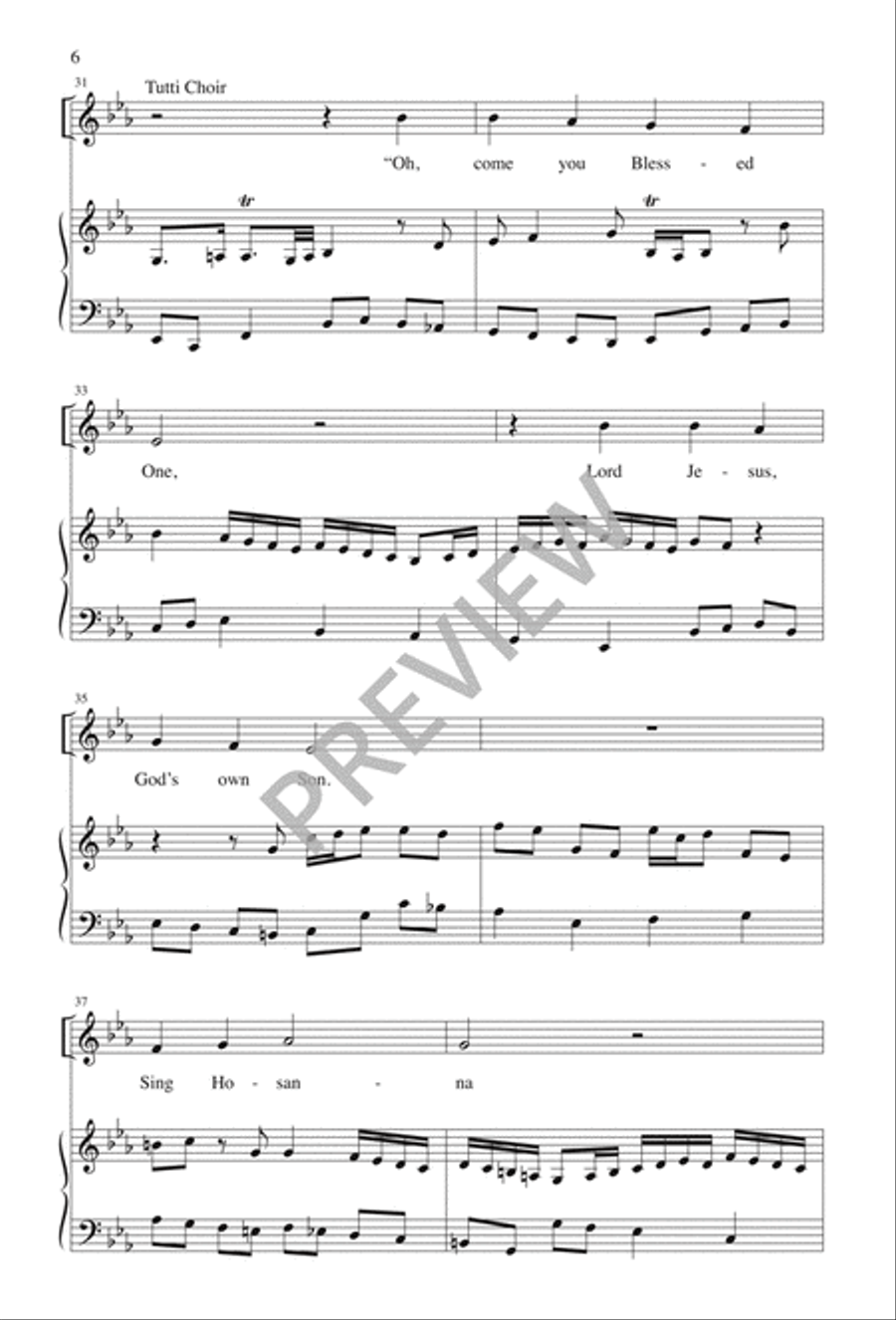 Zion Hears the Watchmen Singing 4-Part scores gallery preview page 6