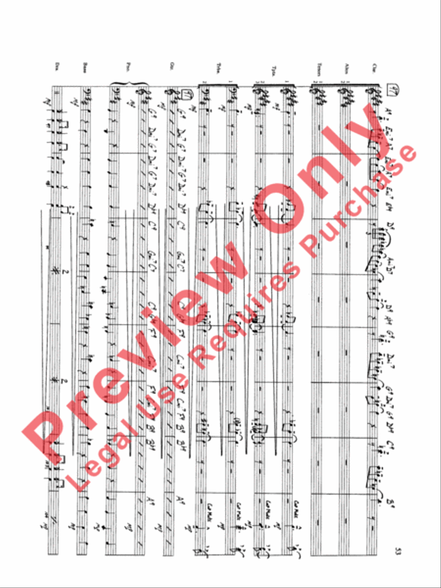 Original Big Band Sounds Big Band scores gallery preview page 54