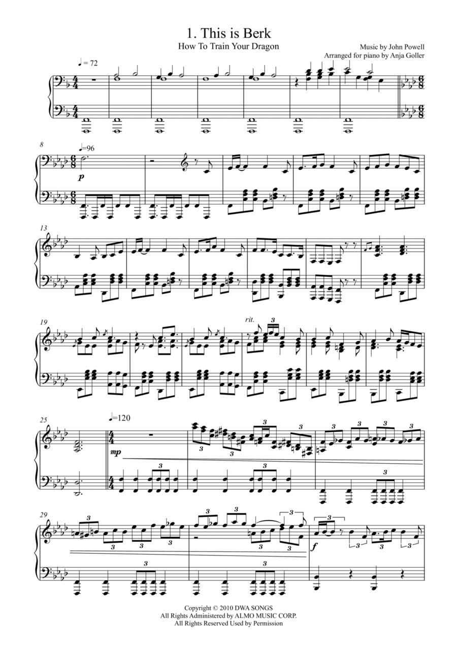 This Is Berk Piano Solo scores gallery preview page 1