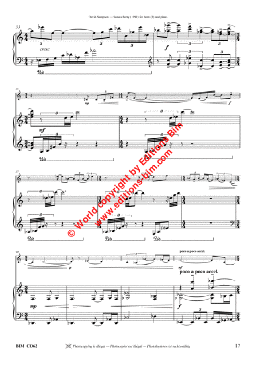 Sonata Forty Horn scores gallery preview page 10