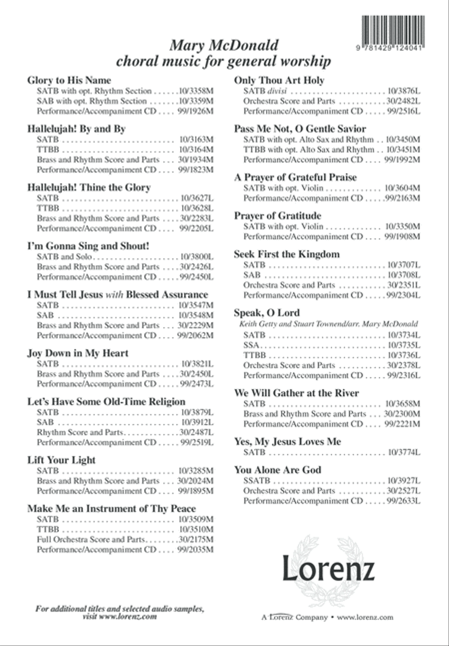 His Grace Will Lead Us Through 4-Part scores gallery preview page 13
