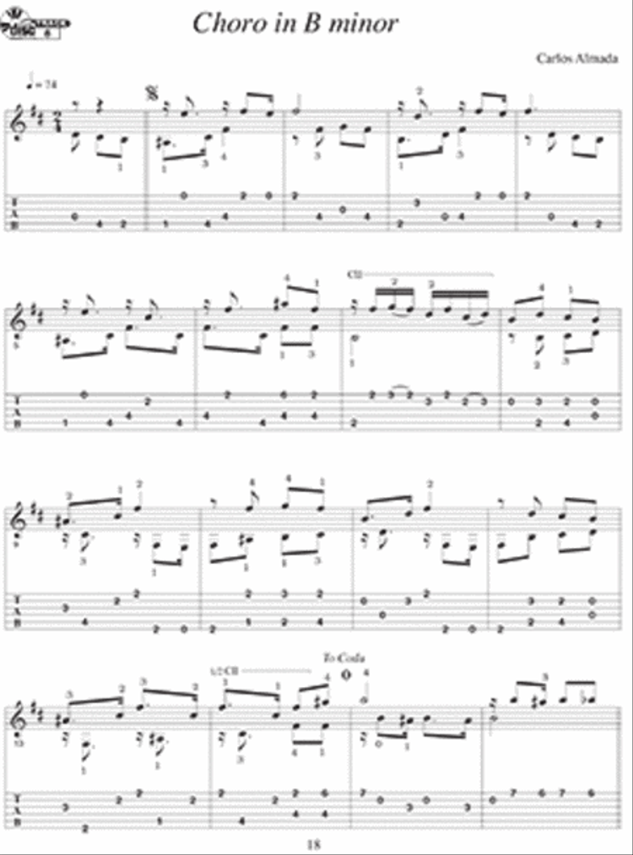 13 Easy Brazilian Choros for Solo Guitar Guitar Solo scores gallery preview page 3