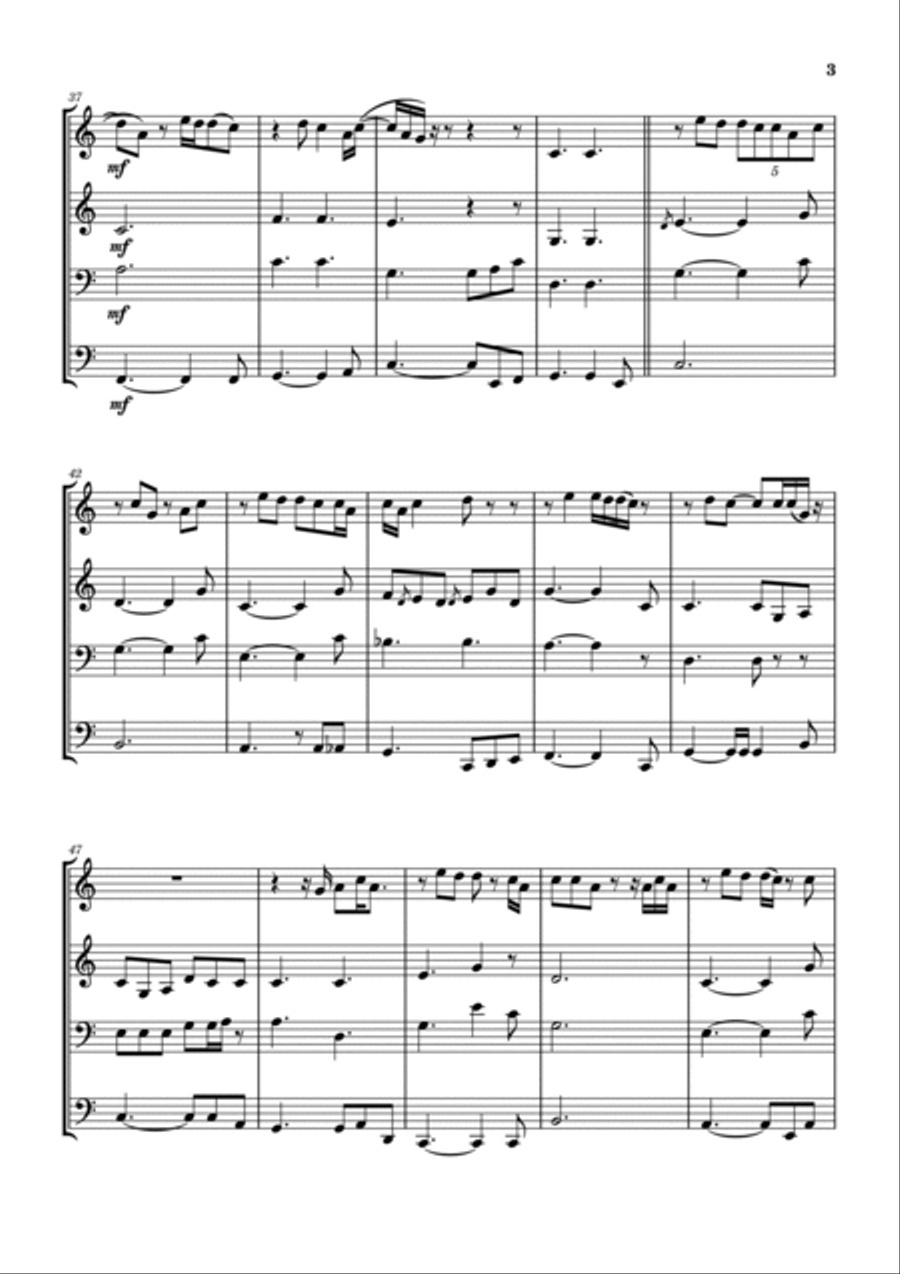 I Don't Want Christmas To End Brass Ensemble scores gallery preview page 4