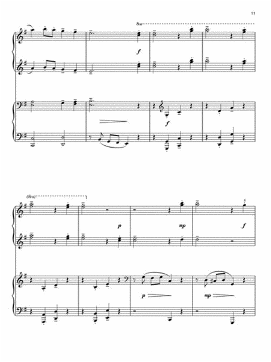 Praise & Worship Duets 1 Piano, 4-Hands scores gallery preview page 3