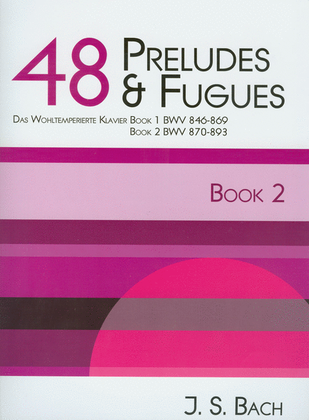 Book cover for 48 Preludes and Fugues - Book 2