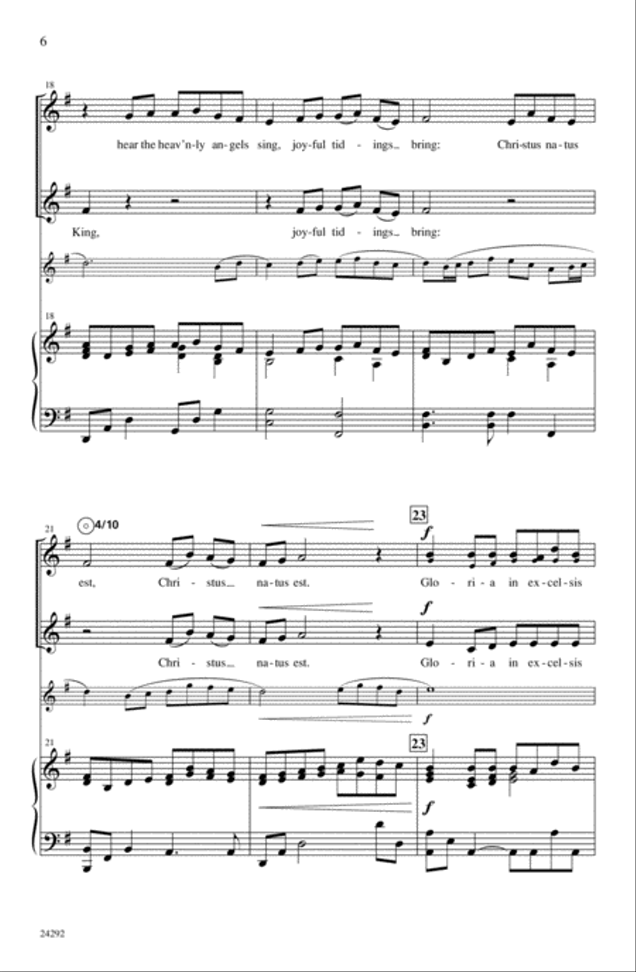 Pavane for a Silent Night SSA scores gallery preview page 5