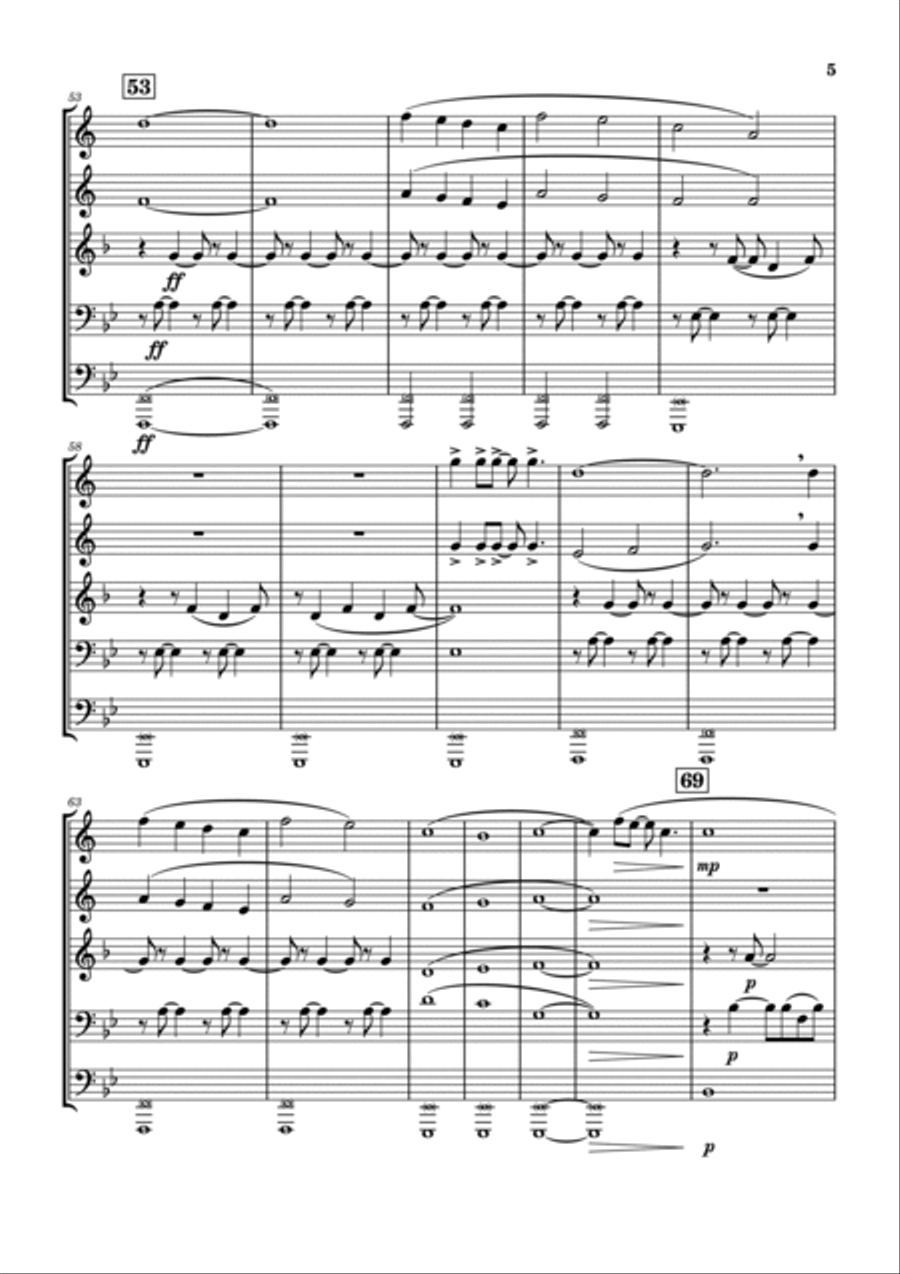 Favorite Crime Brass Ensemble scores gallery preview page 5