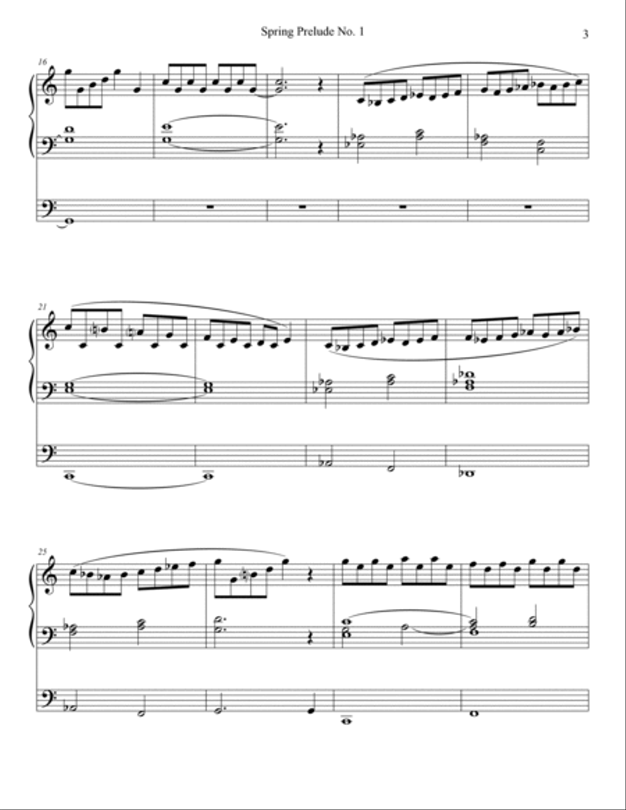 Spring Preludes, Nos. 1-5 - Organ Book Organ Solo scores gallery preview page 3