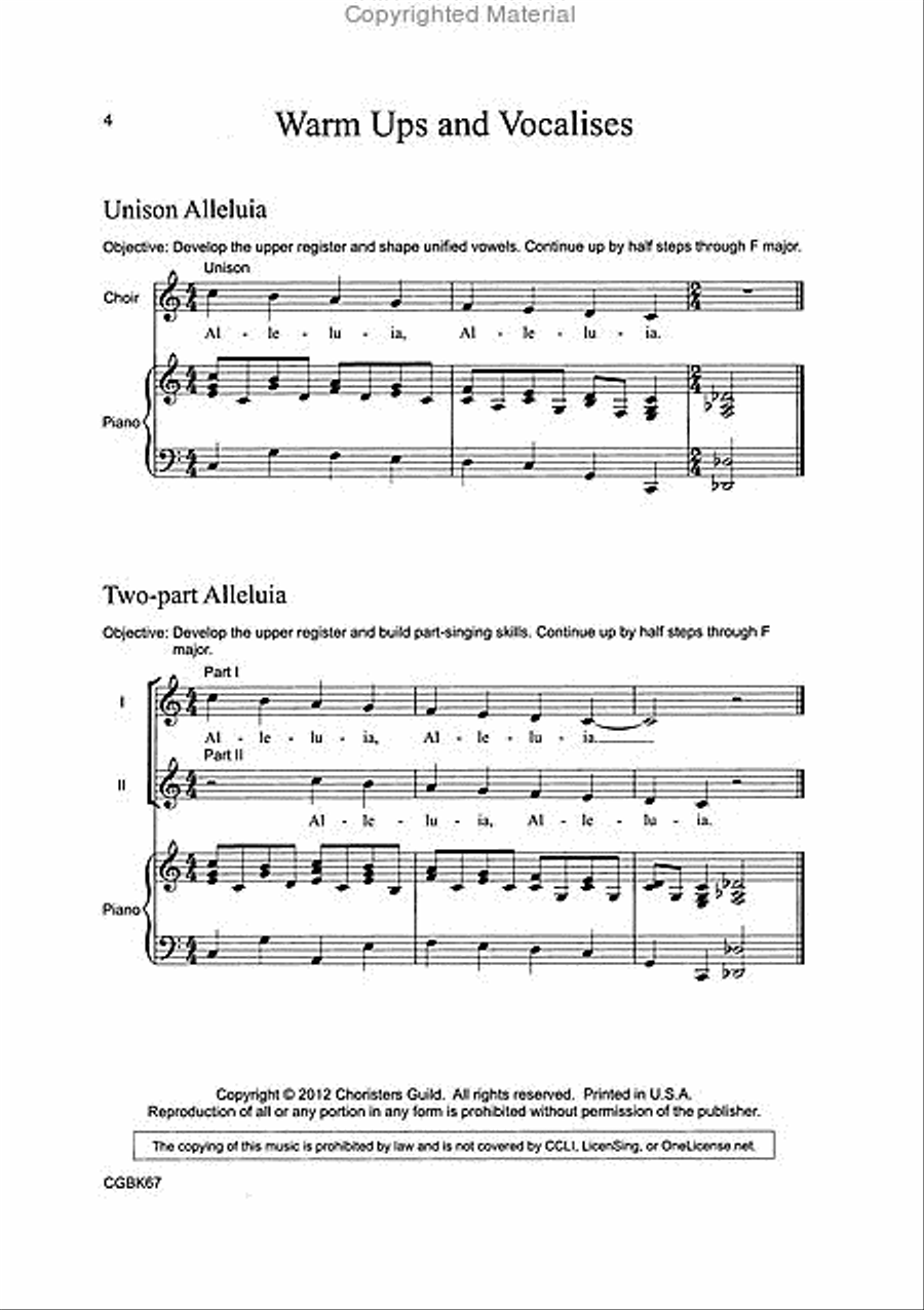 The Joy of Part Singing Unison Choir scores gallery preview page 2