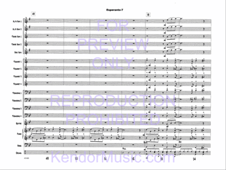 Esperanto Esperanto Jazz Ensemble scores gallery preview page 10