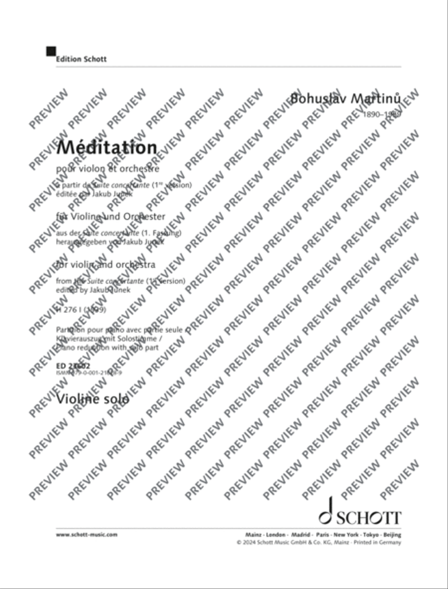 Méditation Piano scores gallery preview page 14