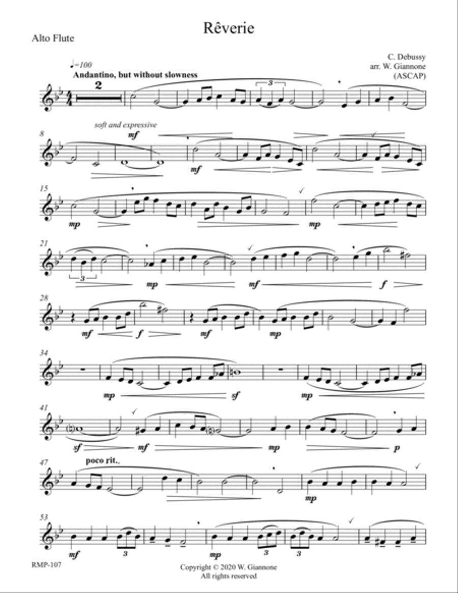 12 Great Flute Encores-alto flute part Flute Solo scores gallery preview page 3