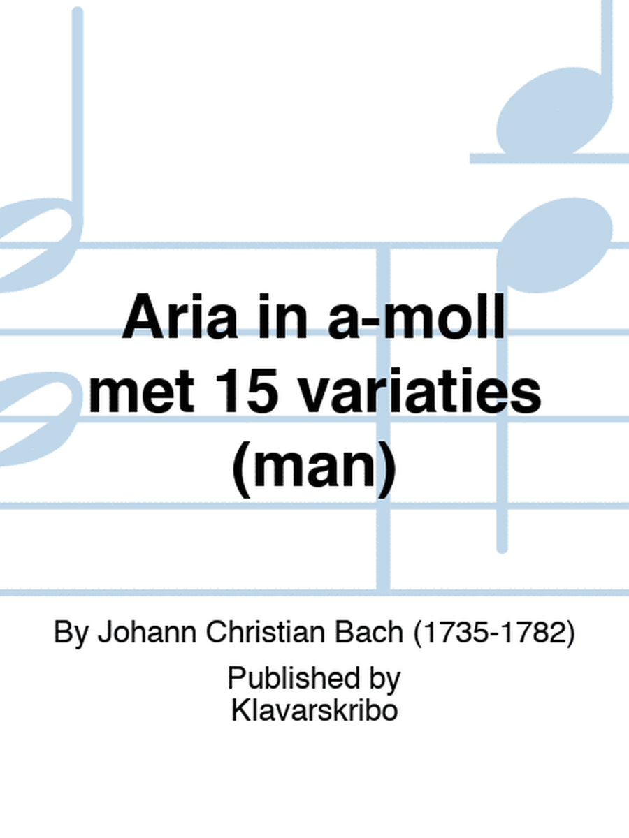 Aria in a-moll met 15 variaties (man)