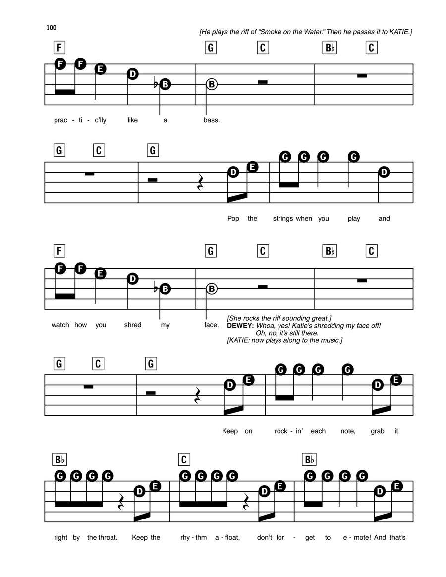 You're In The Band (from School of Rock: The Musical) Electronic Keyboard scores gallery preview page 3