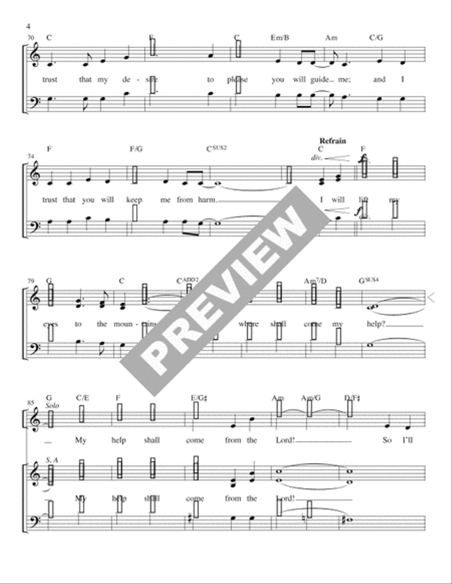 I Will Lift My Eyes - Guitar edition Guitar scores gallery preview page 5