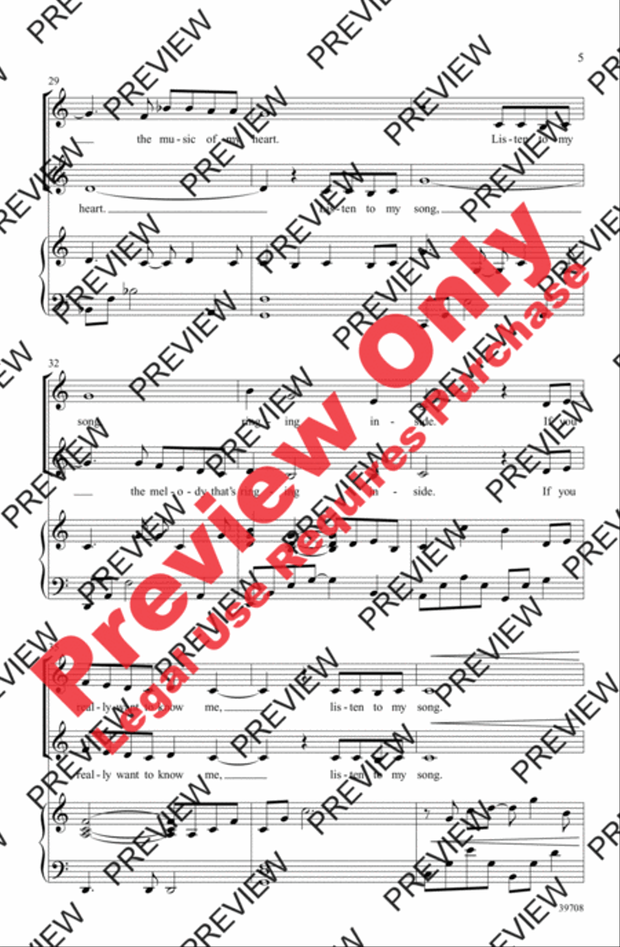 Listen to My Song 2-Part scores gallery preview page 5