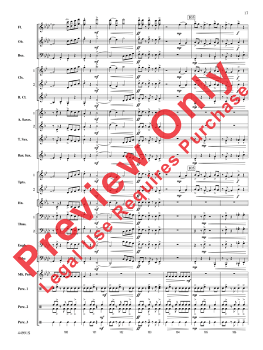 Amazonia Concert Band scores gallery preview page 18