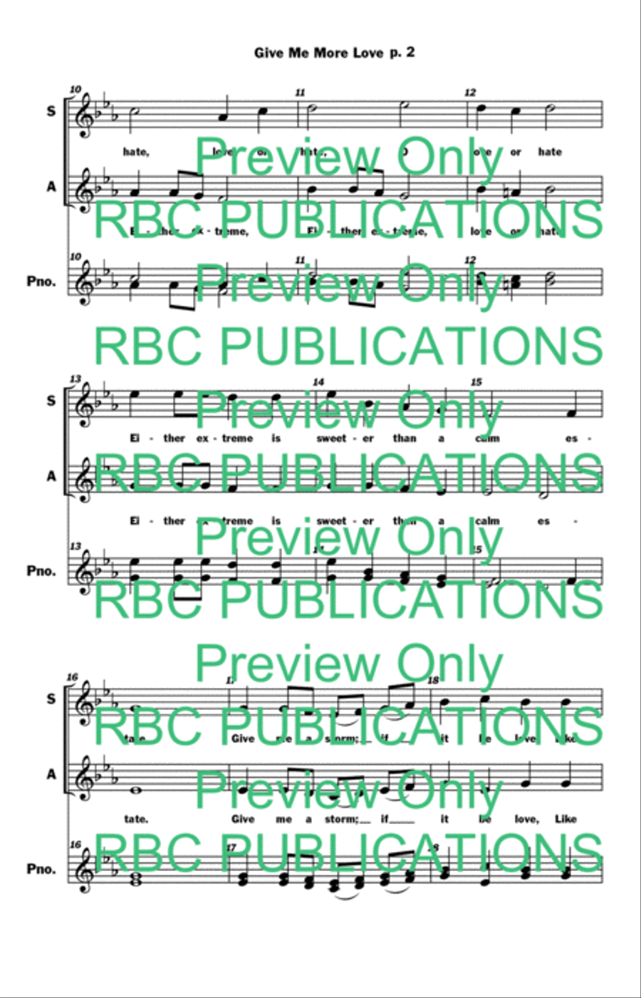 Give Me More Love (SA) Give Me More Love (SA) SA scores gallery preview page 5