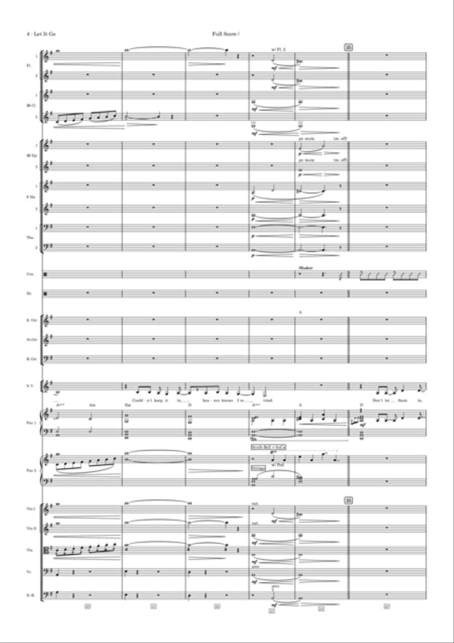 Let It Go Piccolo scores gallery preview page 4