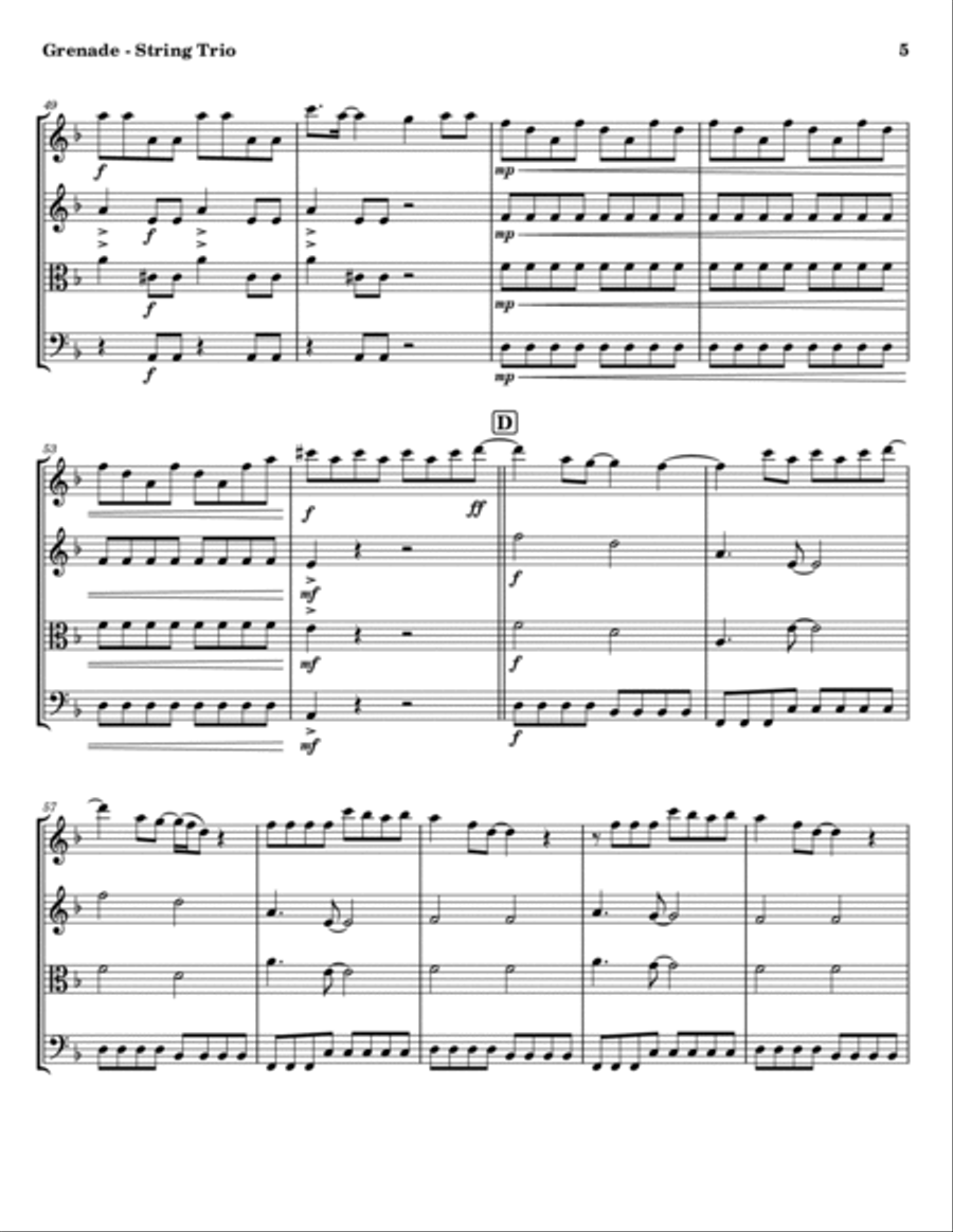 Grenade String Trio scores gallery preview page 5