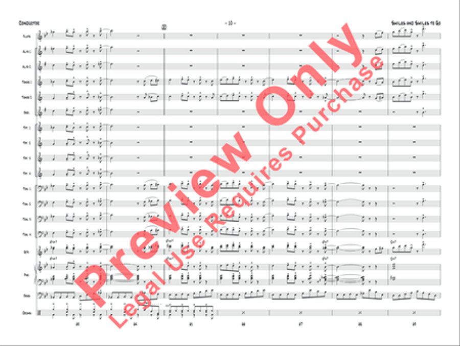 Smiles and Smiles to Go Jazz Ensemble scores gallery preview page 11