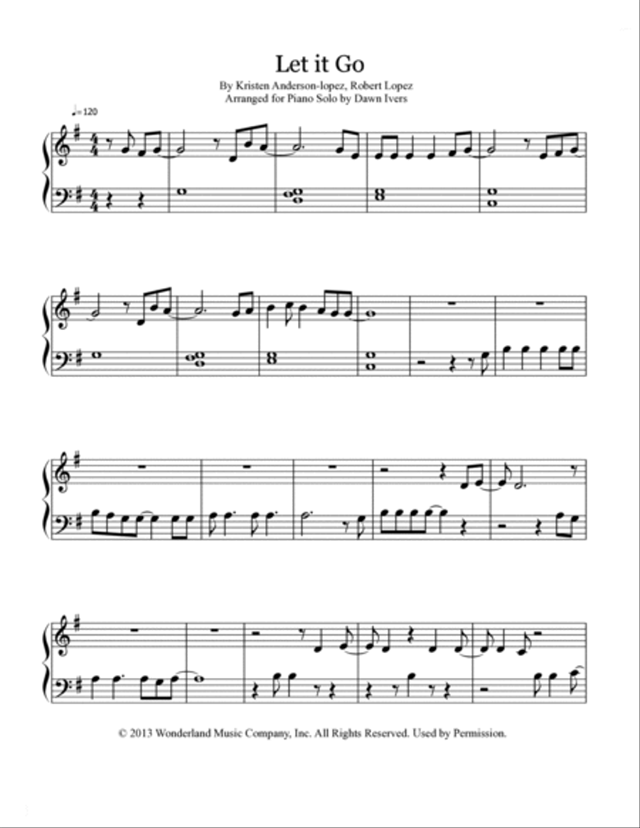 Let It Go Easy Piano scores gallery preview page 2
