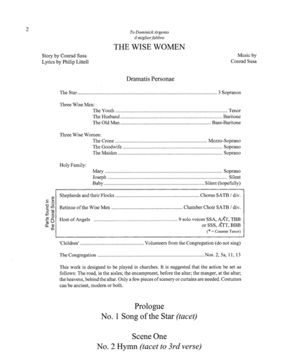 The Wise Women (Downloadable Choral Score)