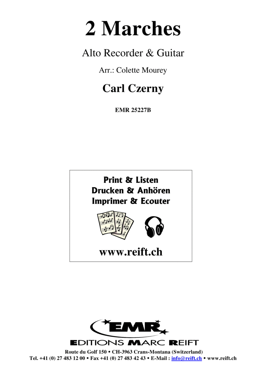 2 Marches Alto Recorder scores gallery preview page 1