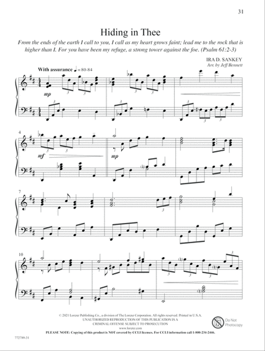 Playing the Psalms Playing the Psalms Piano Solo scores gallery preview page 16