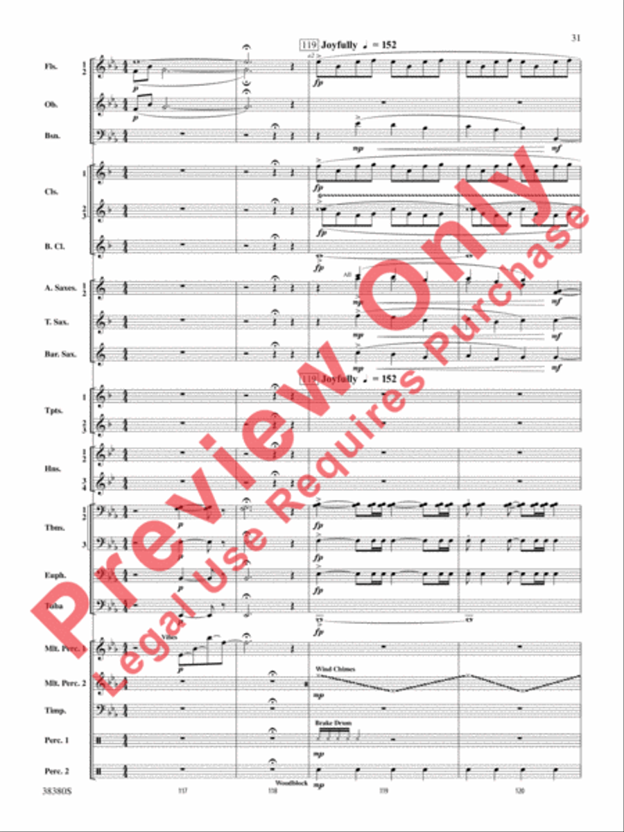 And In the End It Was Earth Concert Band scores gallery preview page 32