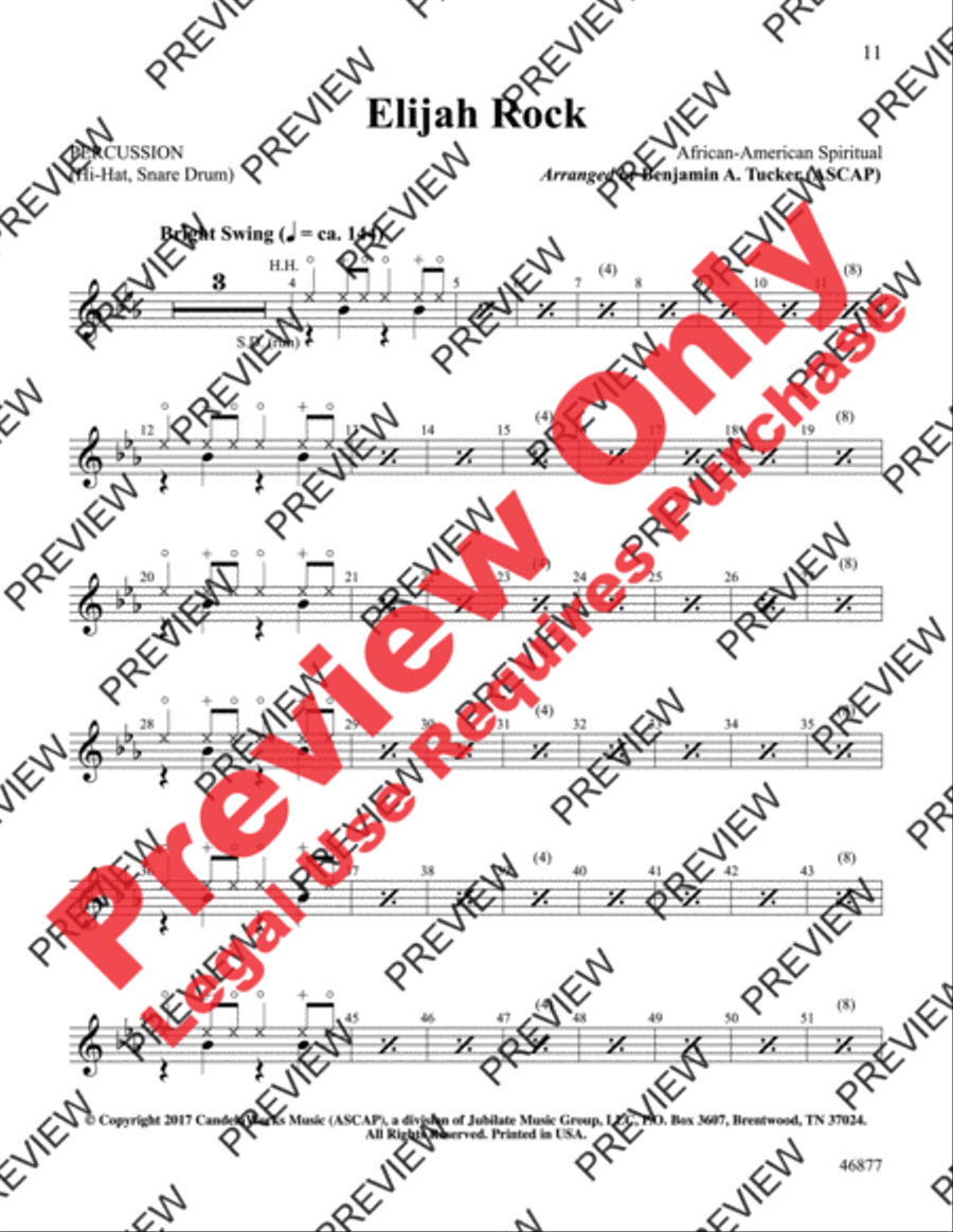 Elijah Rock Handbell Choir scores gallery preview page 11