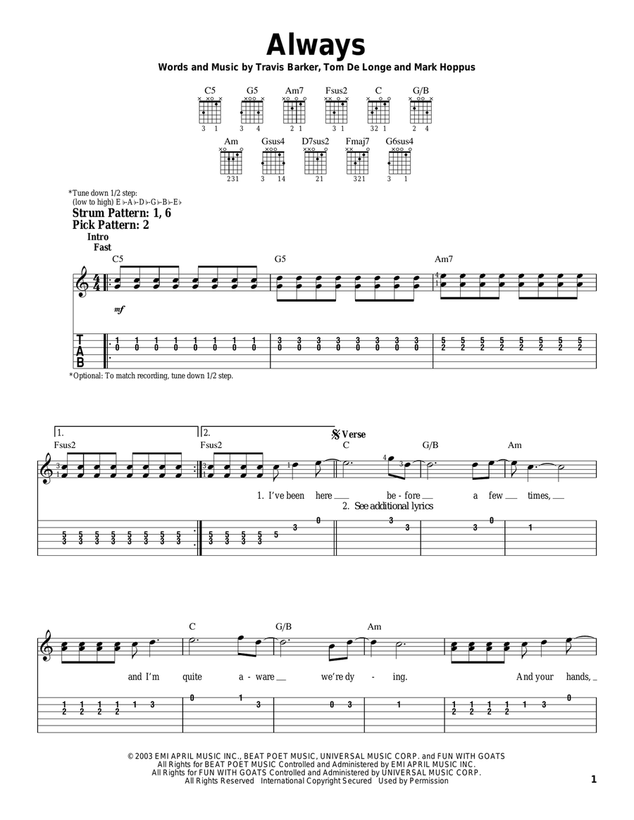 Always Acoustic Guitar scores gallery preview page 1